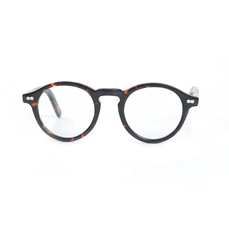 Runde Brillen Rahmen Männer Johnny Depp Lemtosh Optische Gläser Frauen Computer Brille Luxus Marke Vintage Acetat Rahmen – Detail 9