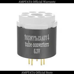 AMPTATA / 6SN7 CV181 to 12AX7 U7 T7 ECC83 82 81 7025 CV4003 CV4004 5751 / Vacuum Tube Adapter Socket Converter / 24K Gold-plated