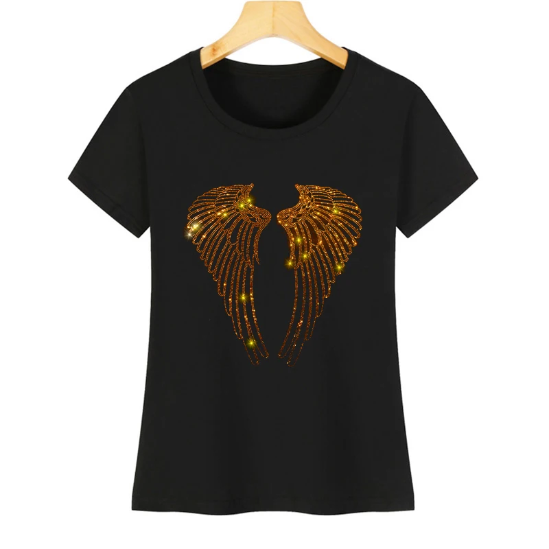 Summer rhinestone fashion short-sleeved women\'s T-shirt, the global trend of hot rhinestone T-shirt S-4XL
