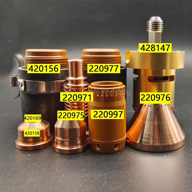 PMX125 High Quality Imported copper hafnium Electrode Nozzle Shield 220971 420158 420169 220975 220976 220997 220977 420156