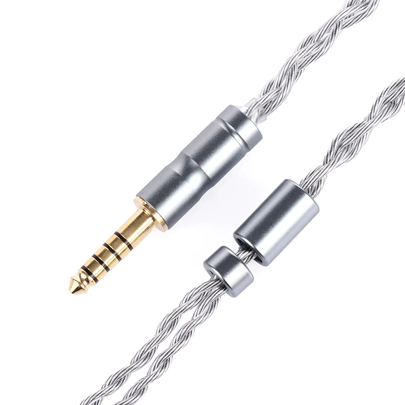 Koceta Posrebrzany Kabel IEM do Naprawy, Kabel HIFI 3.5mm 4.4mm, 1.2m, Kabel do Przewodów Słuchawkowych do HD201K420 Y30, Kabel do Konserwacji i Wymiany