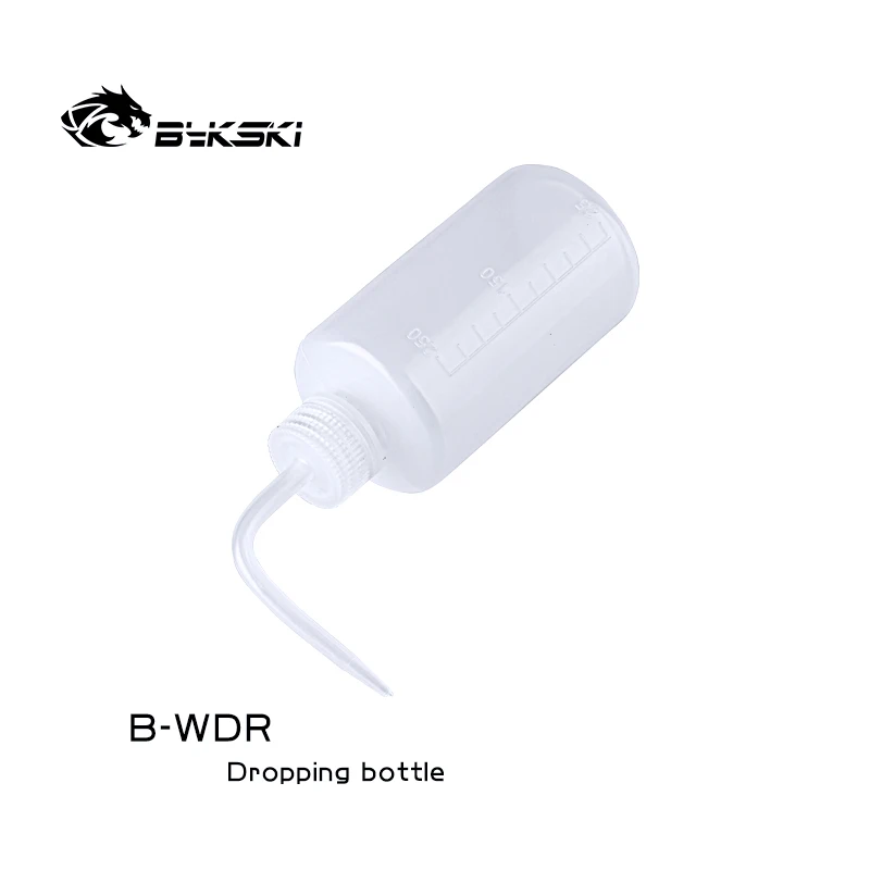 Bykski B-WDR botella de goteo de 250ml/500ml agregar botella de agua herramientas de tinta de adelgazamiento para líquido de enfriamiento para sistema de refrigeración por agua de PC
