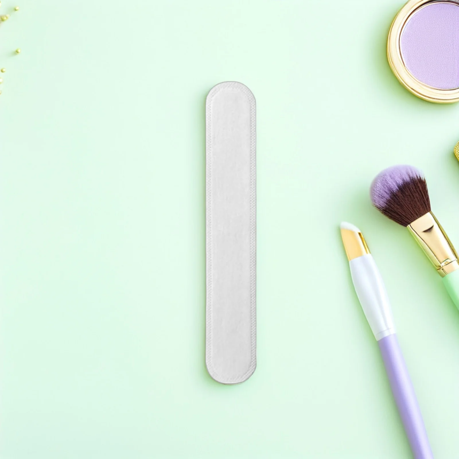 แผ่นซับเหงื่อแบบใช้แล้วทิ้ง 100 ชิ้น แผ่นป้องกันเหงื่อแบบติดเองสำหรับเสื้อ หมวก ปกเสื้อ ปลอกแขน ป้องกันเหงื่อ