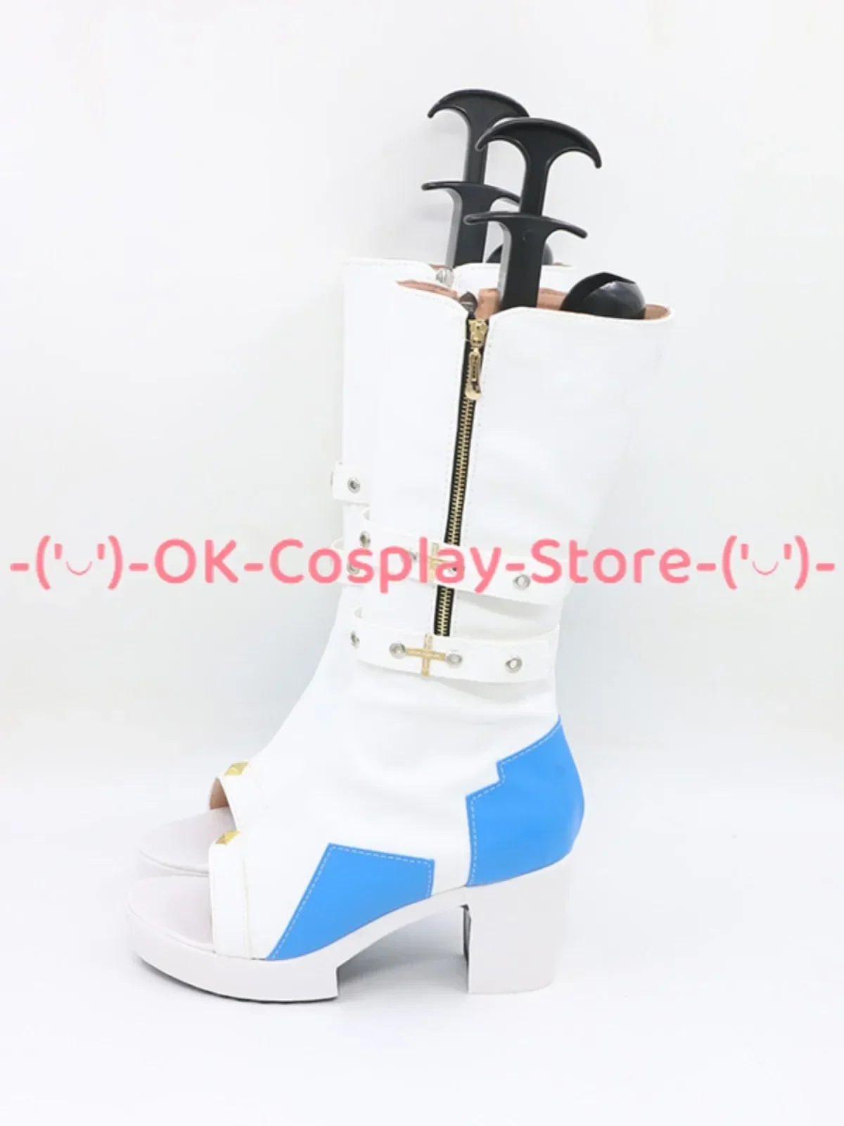 [Customized Size] hololive Hoshimachi Suisei Cosplay Shoes VTuber Roleplay Costume Halloween Carnival Party Boots PU Leather