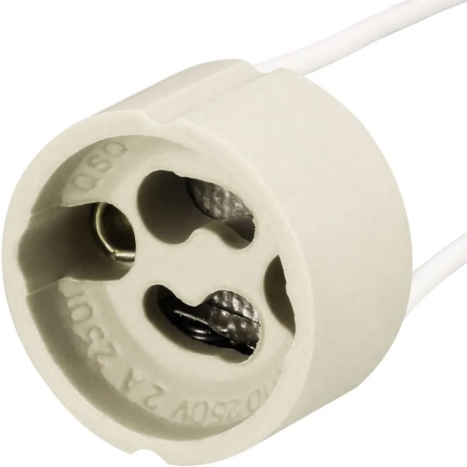 GU10 lamp holder socket base adapter Wire Connector Ceramic Socket for GU10 LED Halogen Light