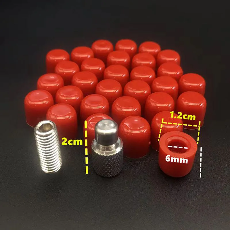  New Thickened Rubber Top Cap And Small Red Cap Repair Tool For Car Depression Repair