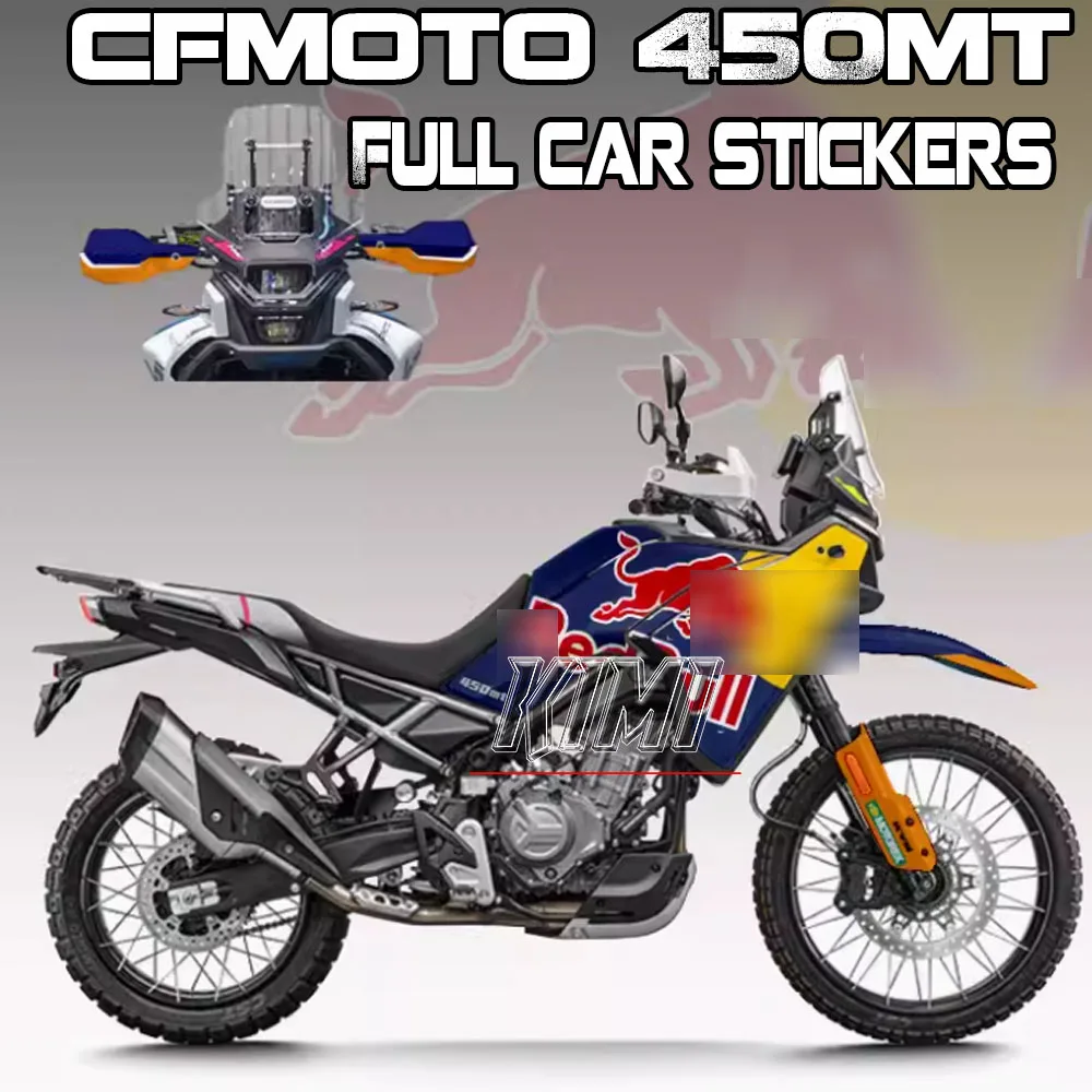 

Motorcycle Full Car Stickers Decals Motorcycle Modified Prints Body Protection Stickers Accessories For CFMOTO 450MT