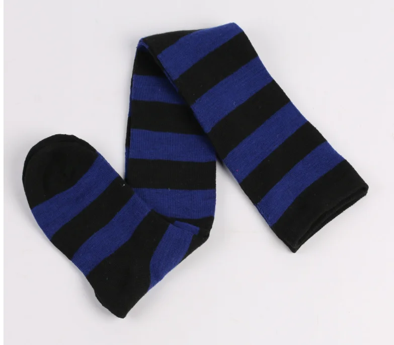 Comic Anime Panty and Stocking cosplay blue black stockings Coser COS Anarchy Panty Over knee long socks costumes