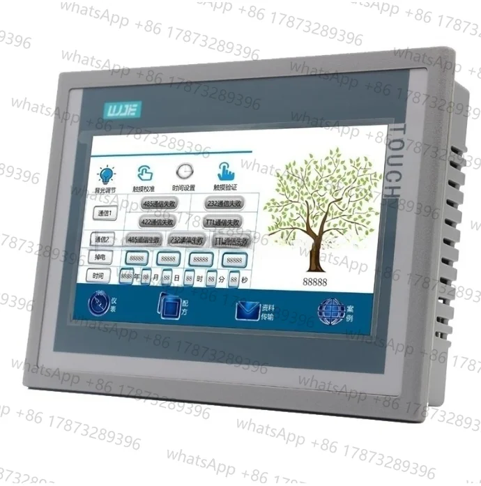 All-in-one HMI/PLC Integrator 7 inch Touch Screen FX3U Expandable Analog RS485 Ethernet