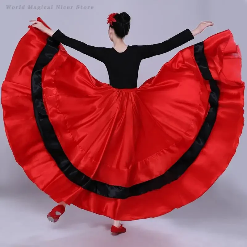 Frauen Gypsy Dancer Praxis Tragen Spanisch Tanz Kostüm Große Schaukel Ballett Bauchtanz Rock Flamenco Tango Klassische Röcke