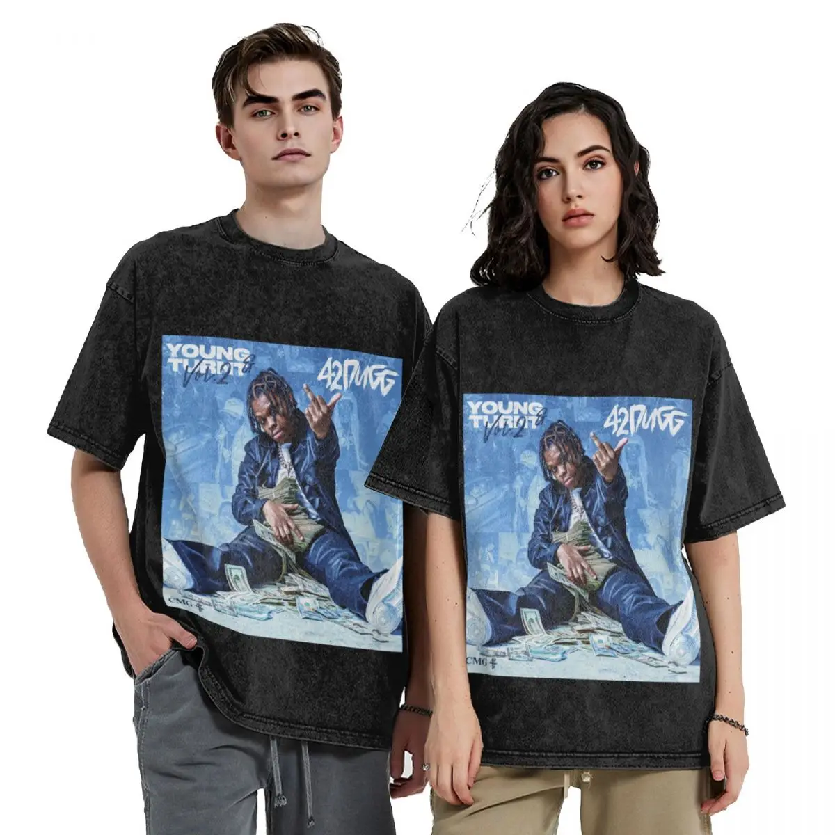 

42 Dugg - Young & Turnt 2 Merch T-Shirt designer shirts customizeds heavyweights blacks mens t shirt graphic