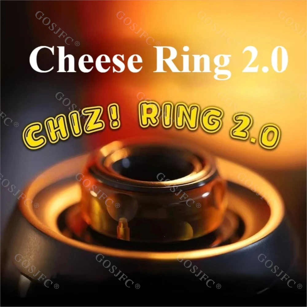 

GAO EDC Cheese Ring 2,0 EDC Механическая плотная трещотка PEI Сегментное кольцо на кончике пальца Снятие стресса Настольная игрушка