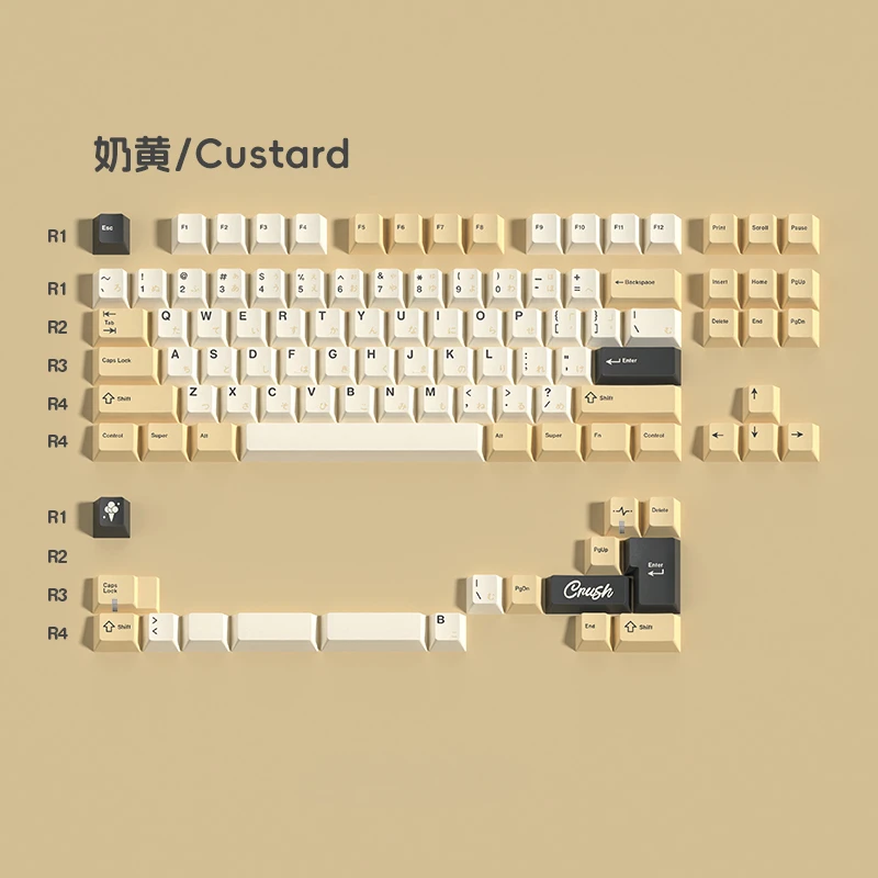 WOB Crush80 テーマキーキャップセット PBT カスタム 80% 75% 65