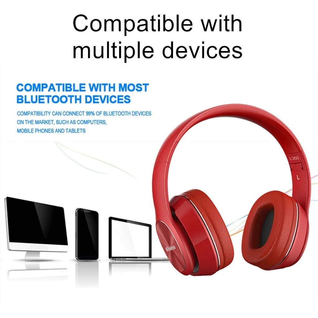 سماعة أذن بلوتوث من Shoumi، غطاء أذن أكبر، سماعة رأس لاسلكية حقيقية قابلة للطي، حزمة كاملة من خوذة الأذن مع ميكروفون