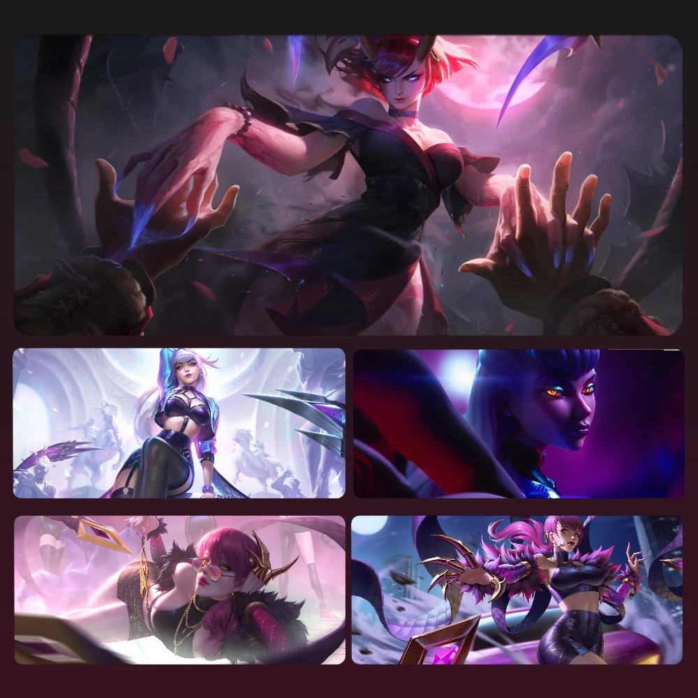 

Evelynn League Of Legends Mousepad Mouse Mat Desk Mat With Pad Gaming Accessories Prime Gaming XXL Keyboard Pad