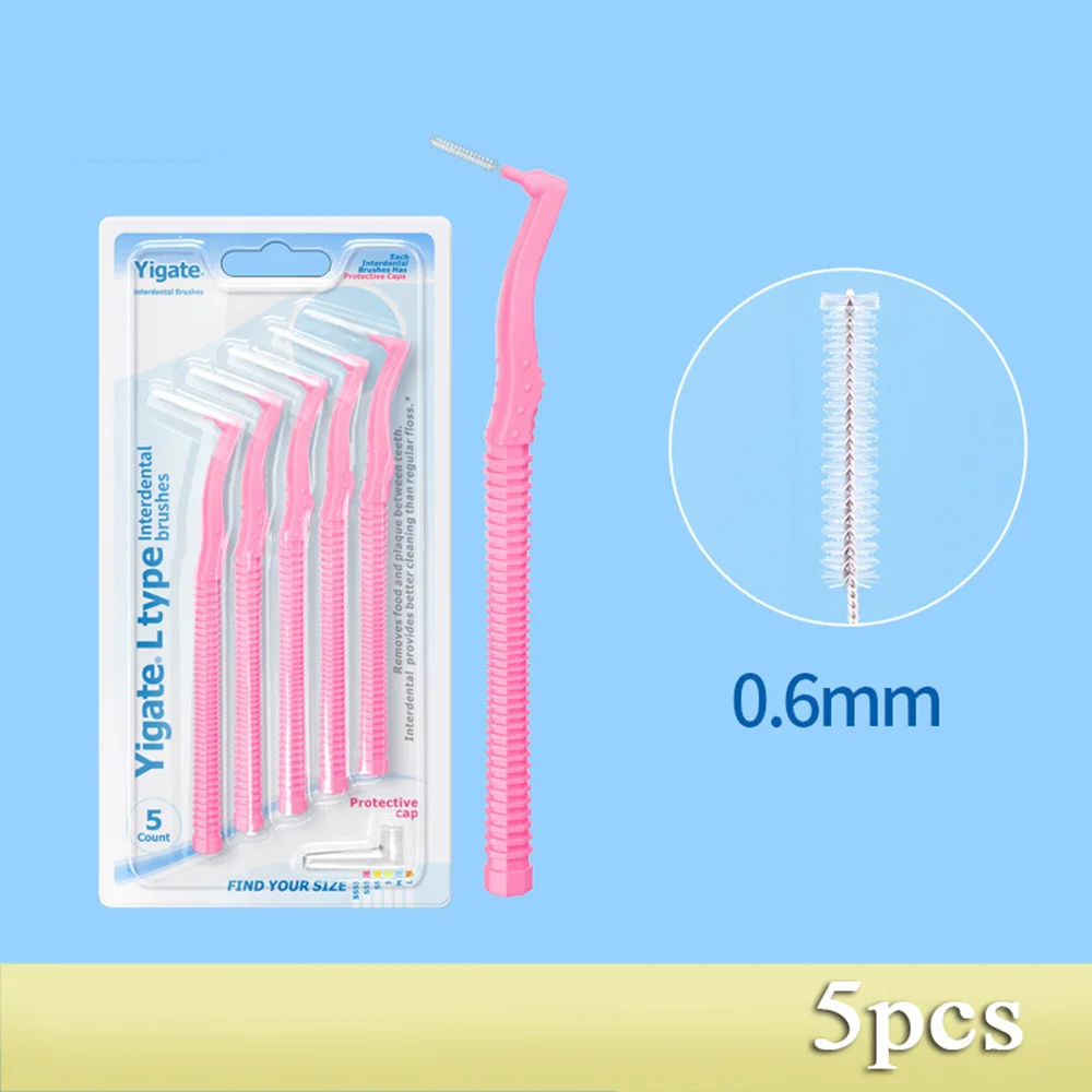 5/10Pcs Interdental Brush L Shape Interdental Cleaner Orthodontic Toothpick Teeth Whitening Tooth Pick ToothBrush Oral Hygie