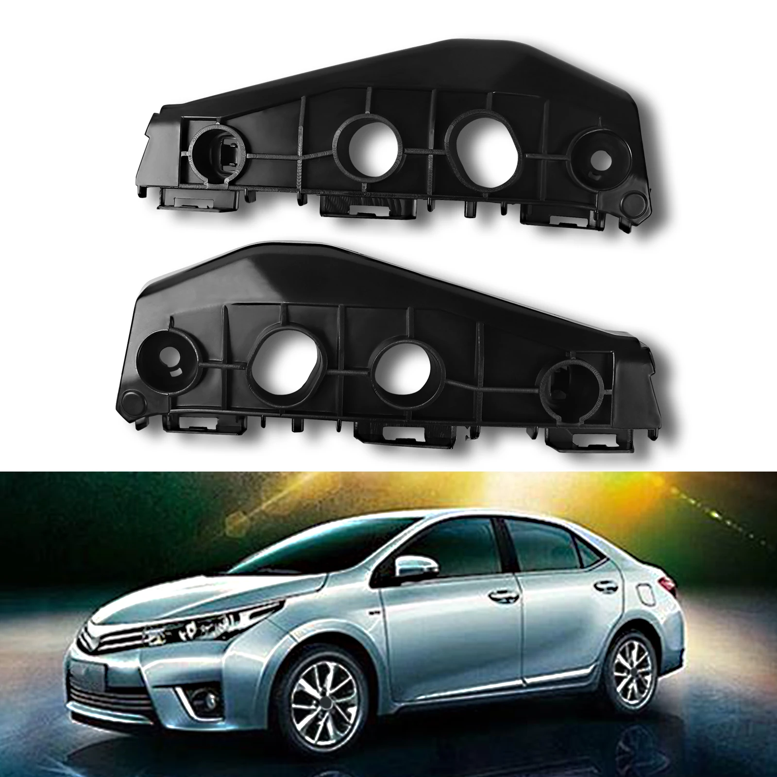 Przedni lewego prawego boczny wspornik wzmocnienie zderzaka do Toyota Corolla akcesoria samochodowe uchwyt podporowy wzmacniające zderzak — zdjęcie 6