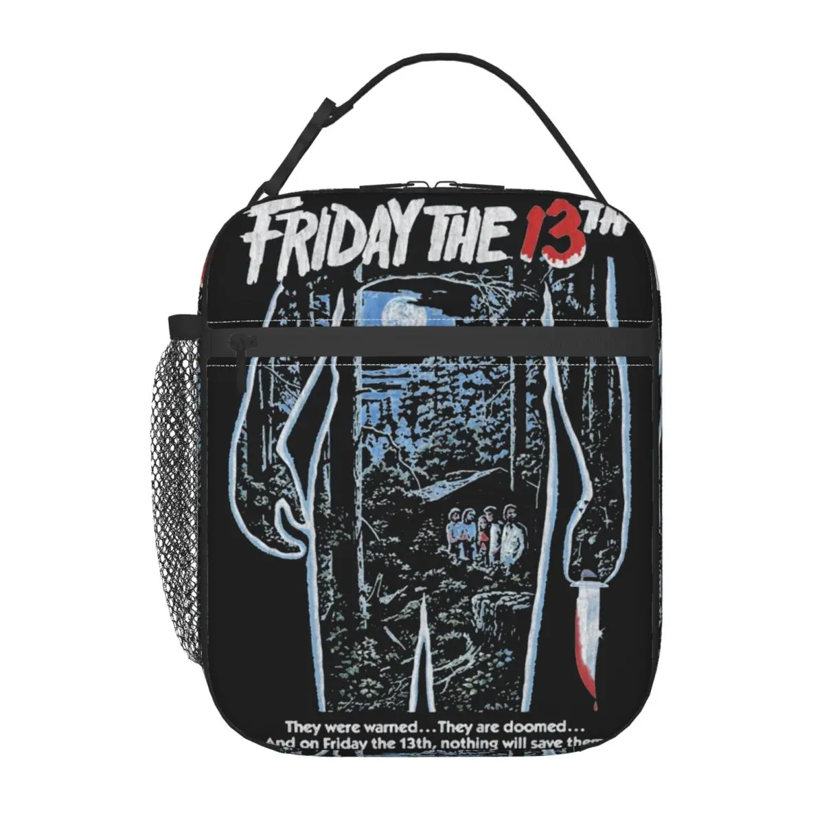 Friday 13th Horror Movie 2024 Insulated Lunch Bags Jason Voorhees Lunch Container Multifunction Cooler Thermal Lunch Box Picnic