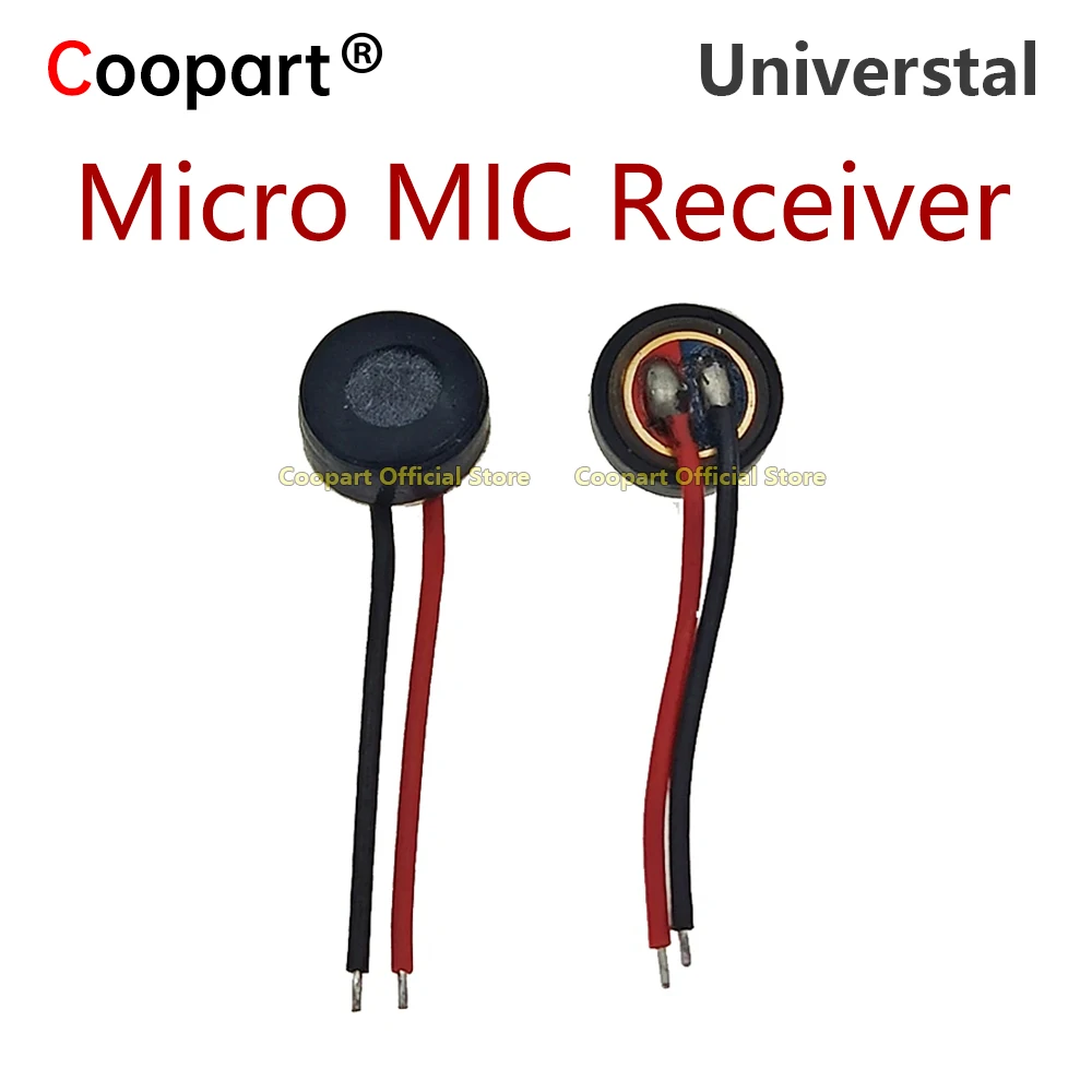 10-1000 Uds Compatible con Universtal China muchos marcos micrófono móvil altavoz receptor de micrófono interno con Cable flexible