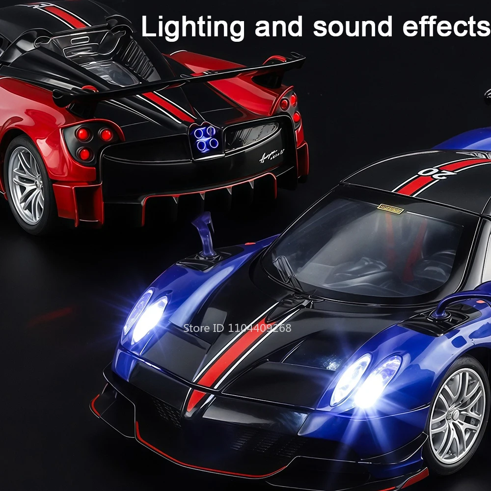 1:32 Huayra BC Dinastia Modello di Auto Sportiva Giocattolo Musica Luce Tirare Indietro In Metallo Pressofuso Veicolo Supercar Modelli Hobby Collezione Regali