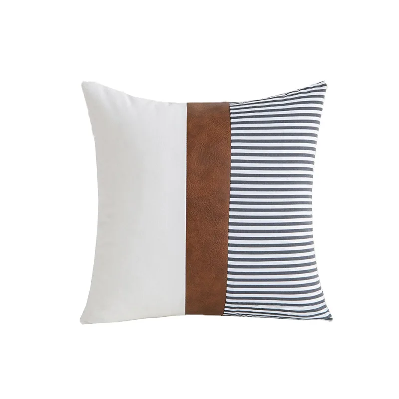 Home Decorative Throw Pillow Cover Boho Cushion Case for Couch Bedroom Car 45*45cm Removable Washable Anti-Dust Stretch Cover