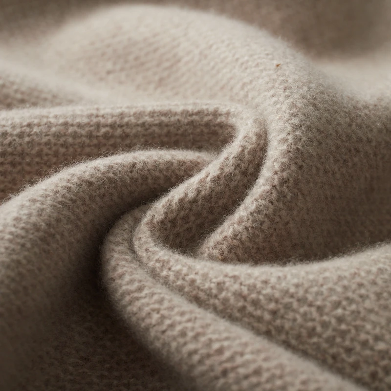 เสื้อคาร์ดิแกนผู้ชายคอเต่าครึ่งตัวแบบหนาสำหรับฤดูใบไม้ร่วง/ฤดูหนาว ผลิตภัณฑ์ใหม่ ผลิตจากขนแกะเมอริโน 100% ถักแบบลายรังผึ้ง สไตล์ลำลอง