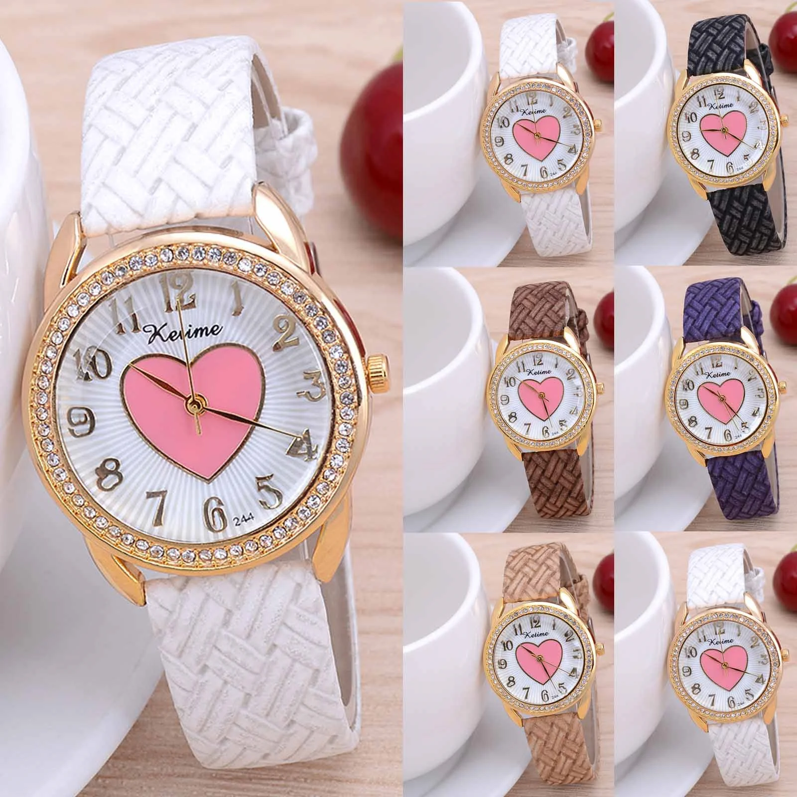 

Роскошные брендовые женские часы с циферблатом, женские модные красные кожаные ремешки, кварцевые наручные часы, женский подарок, дропшиппинг, часы Relogio