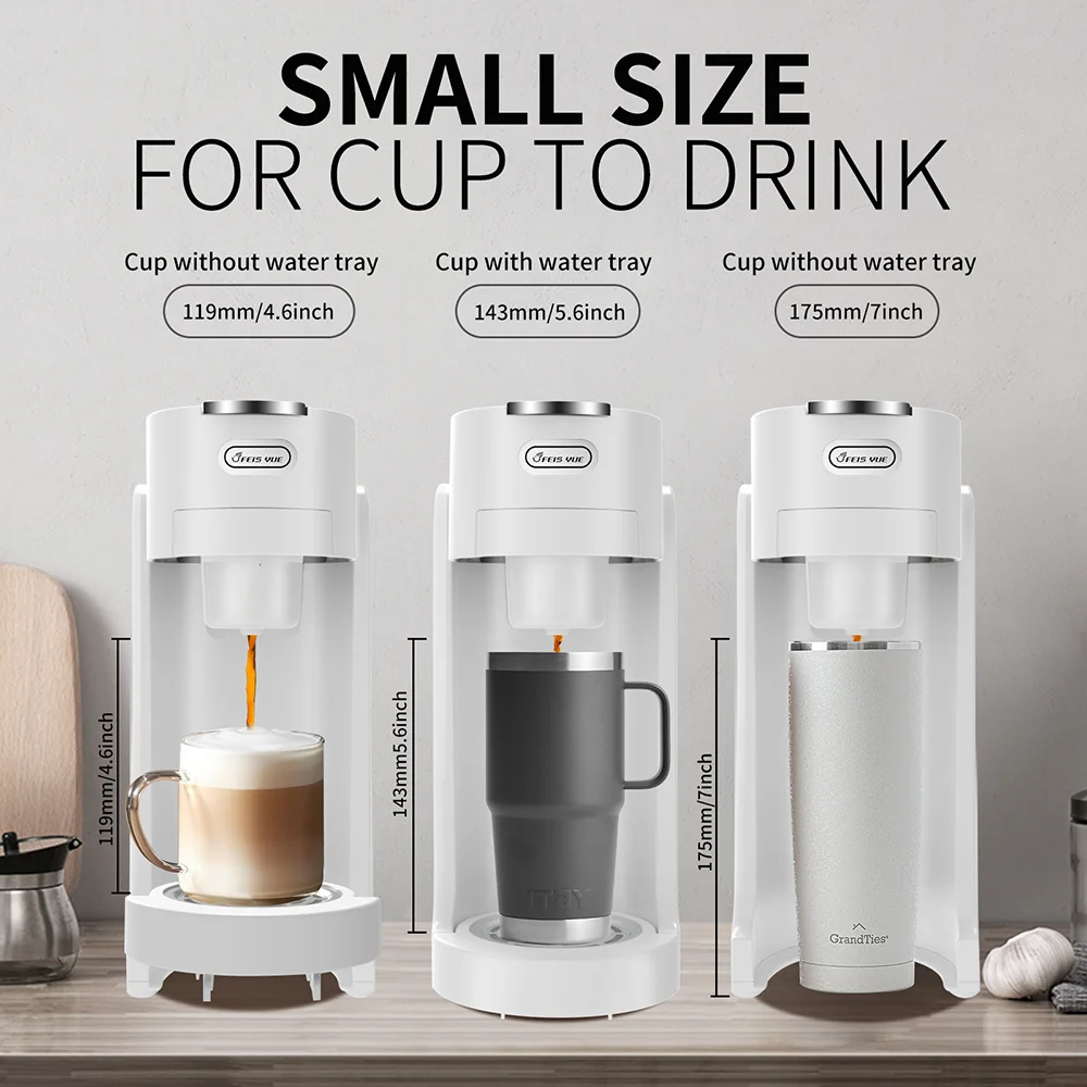 Commercial capsule coffee machine, Portable mini espresso machine, Desktop mini coffee maker, Energy-saving mode, Silent office