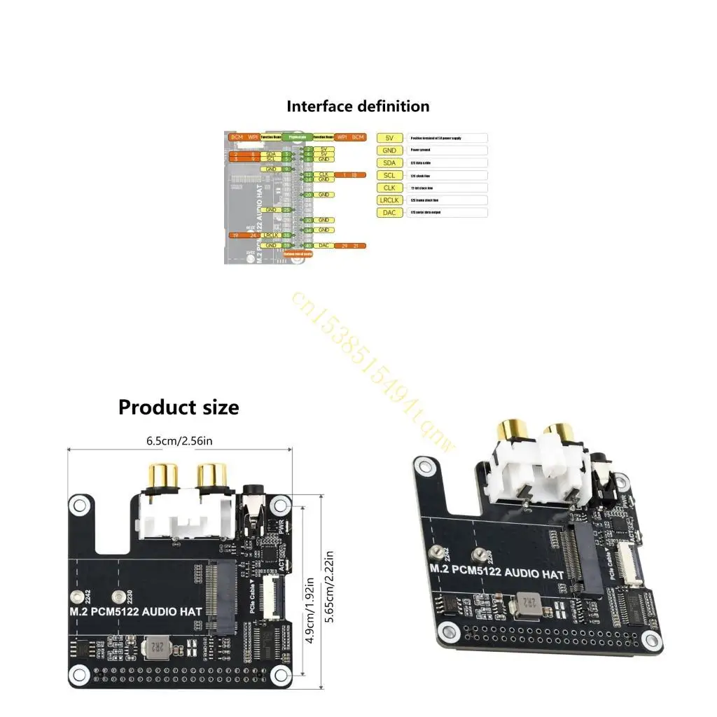 

Карта звукового расширения PCIe To M.2 I2S поддерживает воспроизведение HiFi с частотой 384 кГц, 32 бита, 45BD