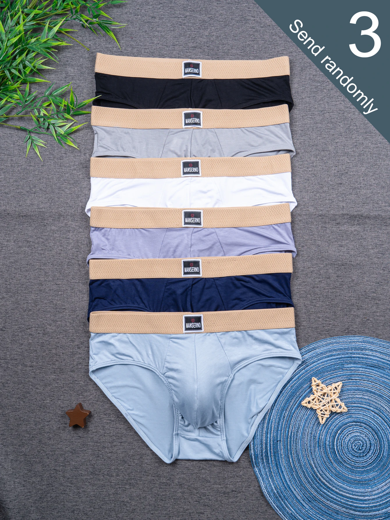 

Мужские трусы: набор из 3 штук, новые модели из бамбукового волокна, дышащие и комфортные, подходят для повседневной носки, стильные и модные, подходят для всех сезонов, мягкие, облегающие, с высокоэластичной резинкой.