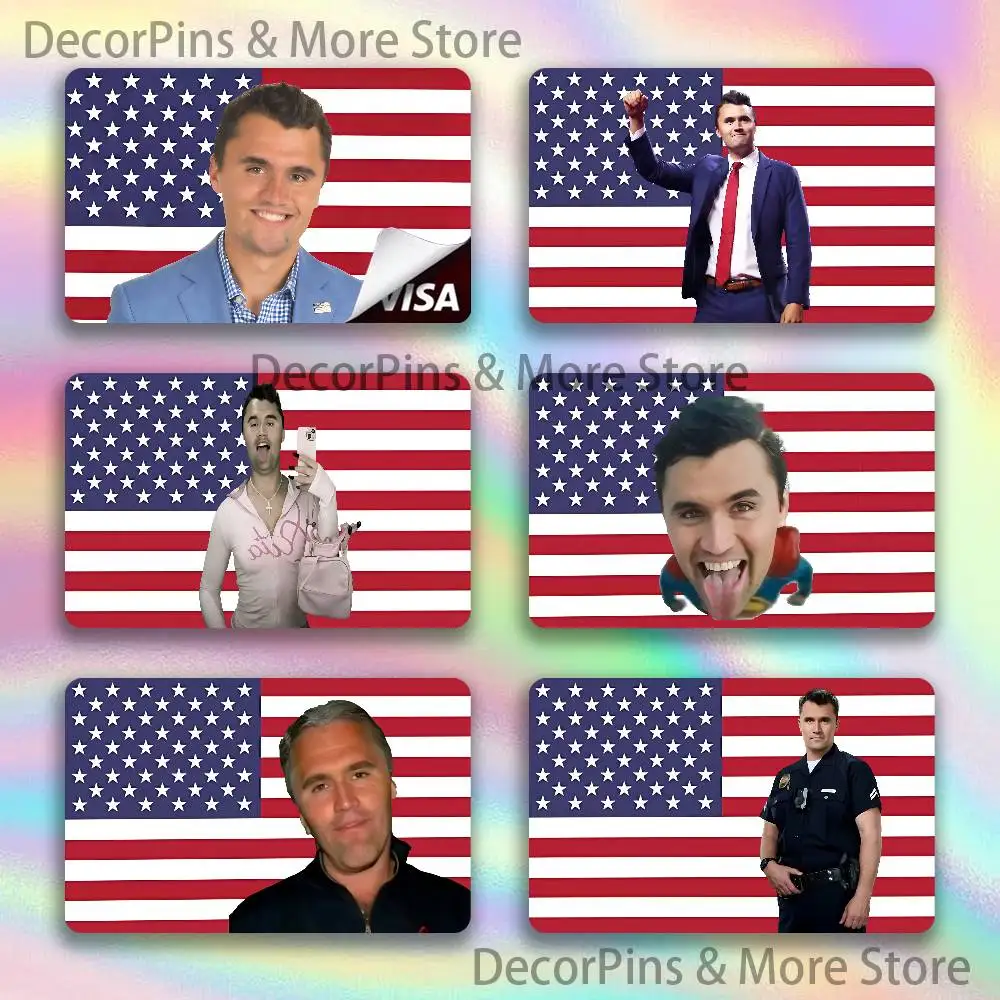 

C-Charlie K-Kirk American Anmie PVC Stickers Film Skin Cover for JCB Bus Card Metro Debit Bank Card