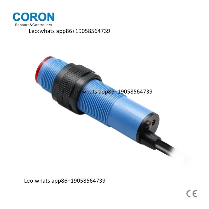 GLF-D15 High-Precision M12 Optical Sensor NPN Reflection Plastic Thread Cylindrical 0-10cm Sensing Range Small