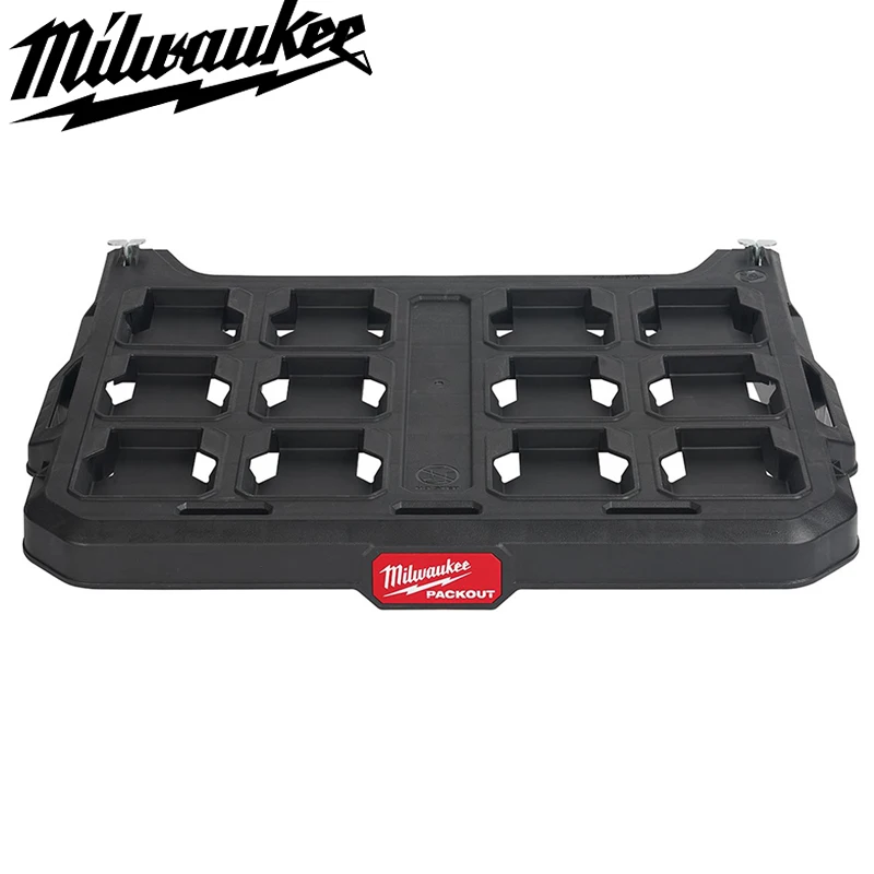 Milwaukee 48-22-8481 PACKOUT Racking Shelf Metal Reinforced Frame  Durable Sturdy Impact Resistant Body Storage Board Tool