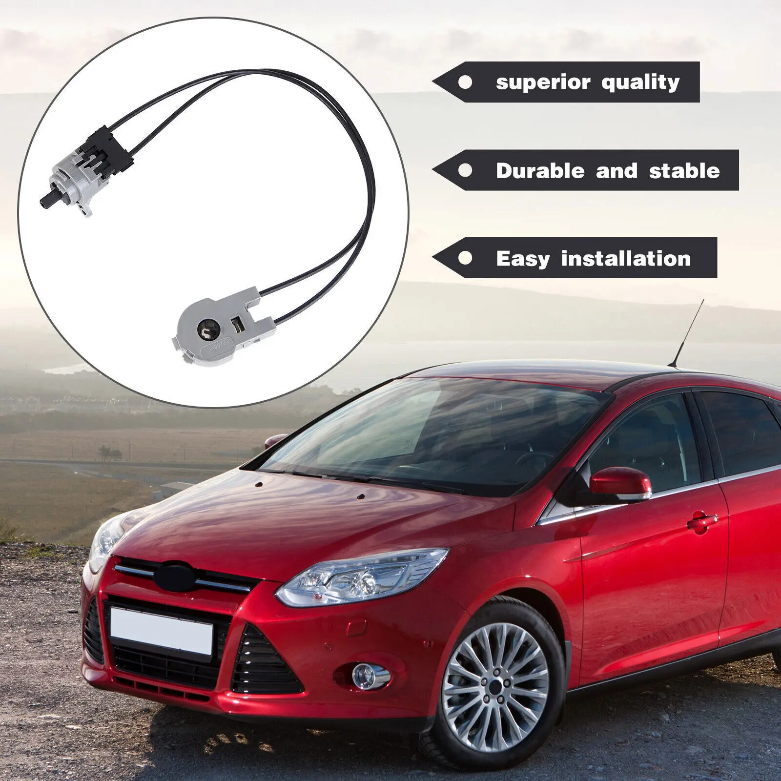 2M5Z19B888AB 2M5Z19B888BA A/C ベントフロアデフロストヒーターケーブルコントロールスイッチ 2000-2007 フォードフォーカス 2.0L l4