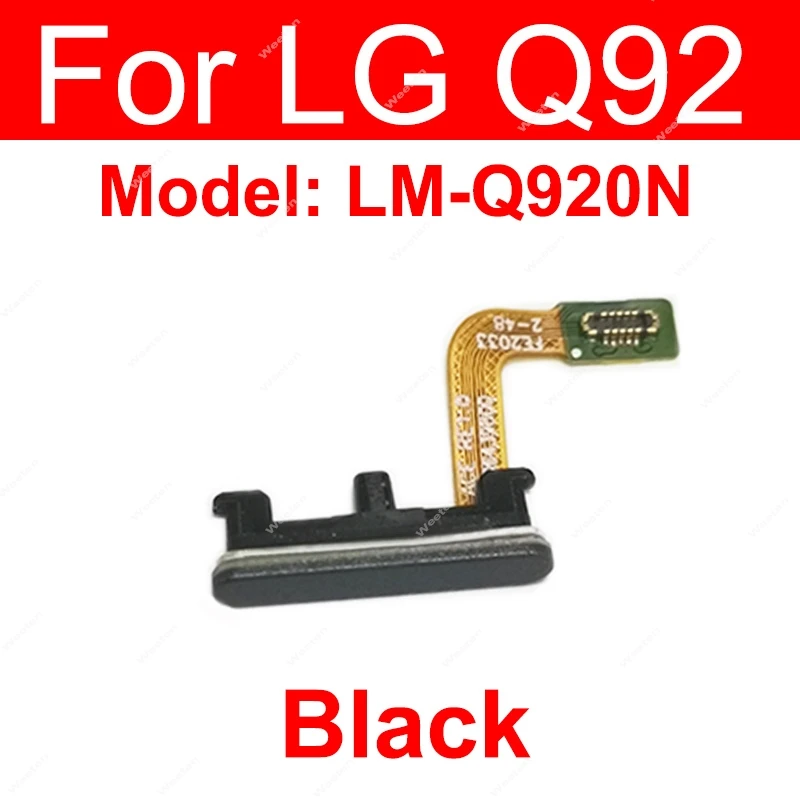 For LG Q60 Q92 Home Button Fingerprint Sensor Flex Cable FingerPrint Touch Sensor Reader Flex Ribbon Replacement