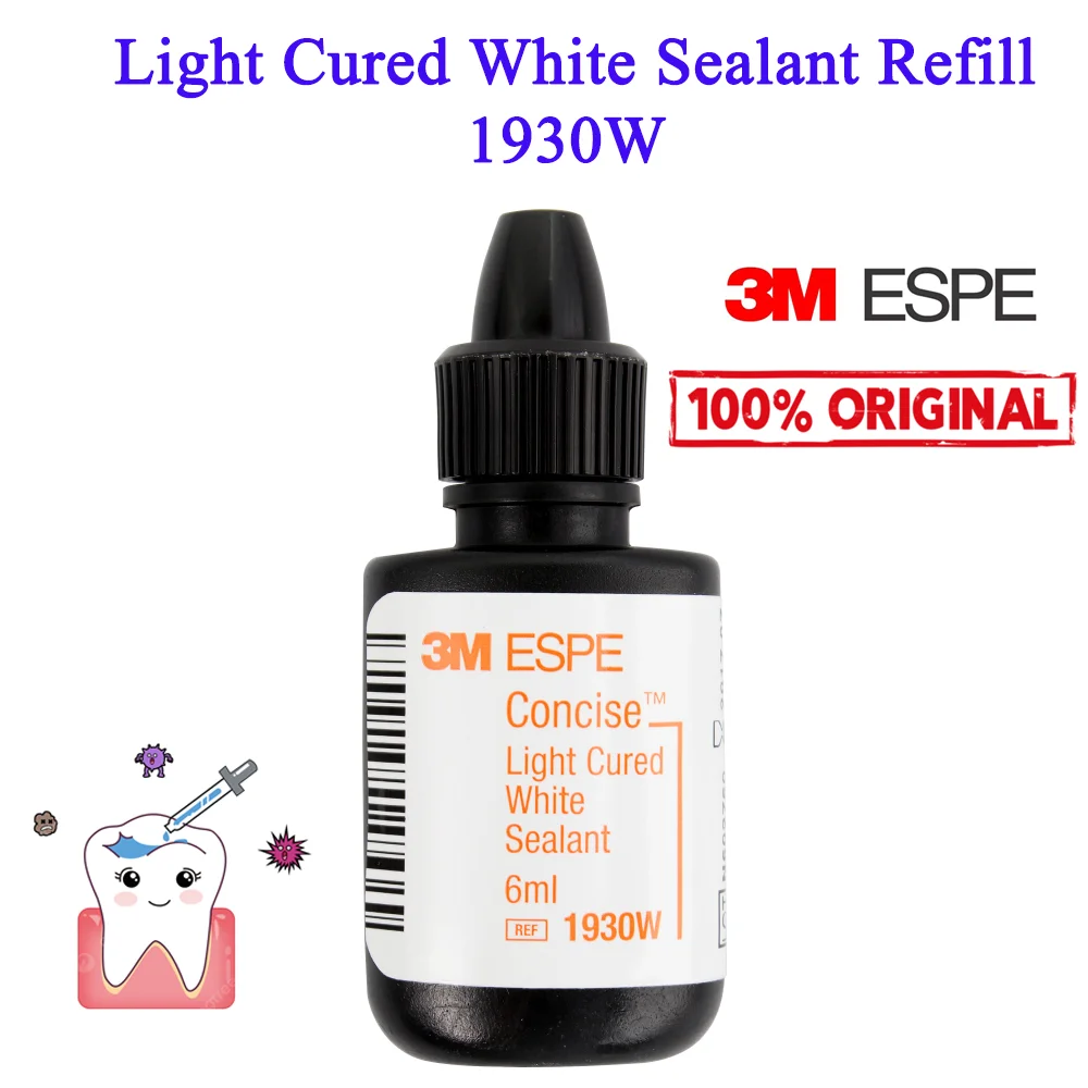 3M ESPE Concise Light Cure White Sealant Resin Refill 6ml 1930W Dental Fissure Sealants for Dentists in Dental Clinics