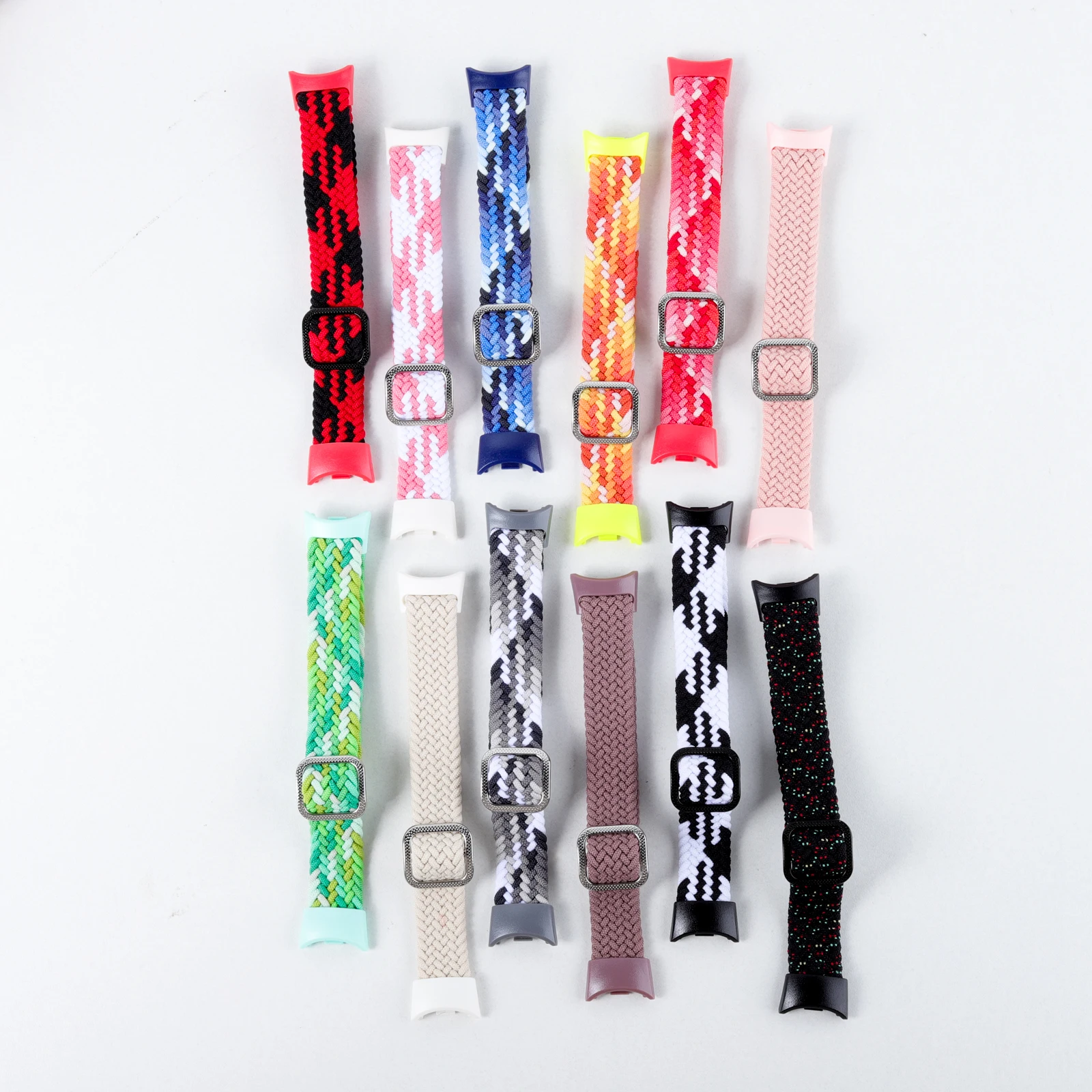 Braided Straps for Mi Band 11/10/9 Bracelet Elastic Adjustable Nylon Miband 4 5 Correas Wristband for Xiaomi Mi Band 4 3 5 6 7 8