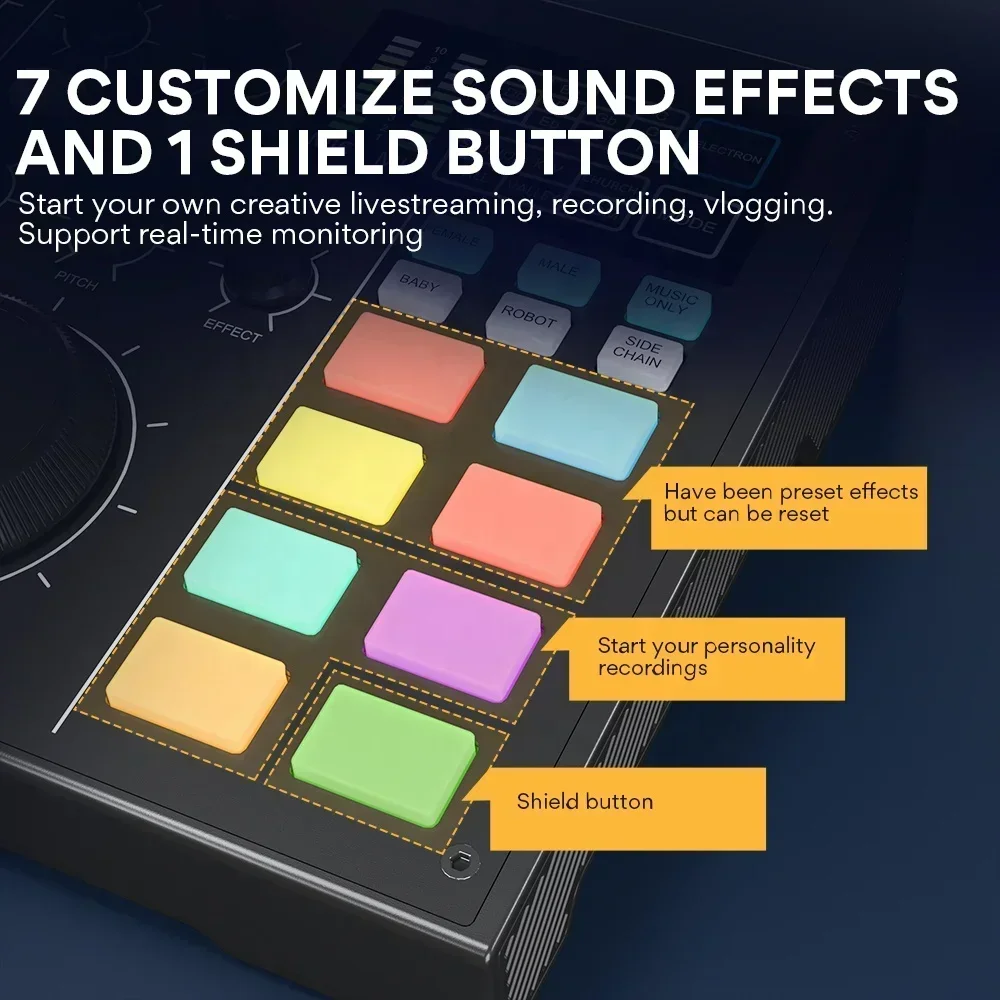 

Звуковая карта MAONOCASTER AM100 K2 2026 года с настольным XLR-микрофоном и мониторными наушниками — универсальная студия для создания подкастов