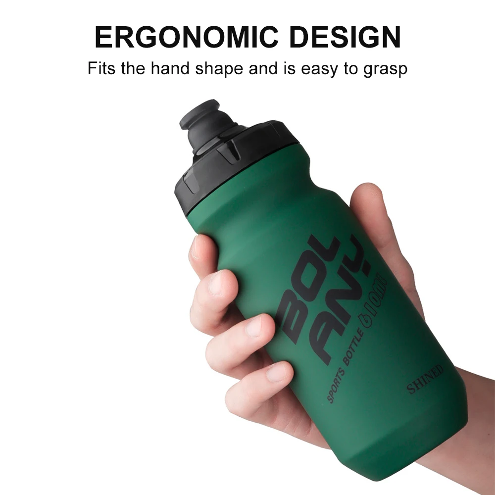 610ml Bicycle Cycling Water Bottle Ultra Light Leak-Proof Squeezable Taste-Free Fitness Camping Hiking Sports Bicycle Kettle