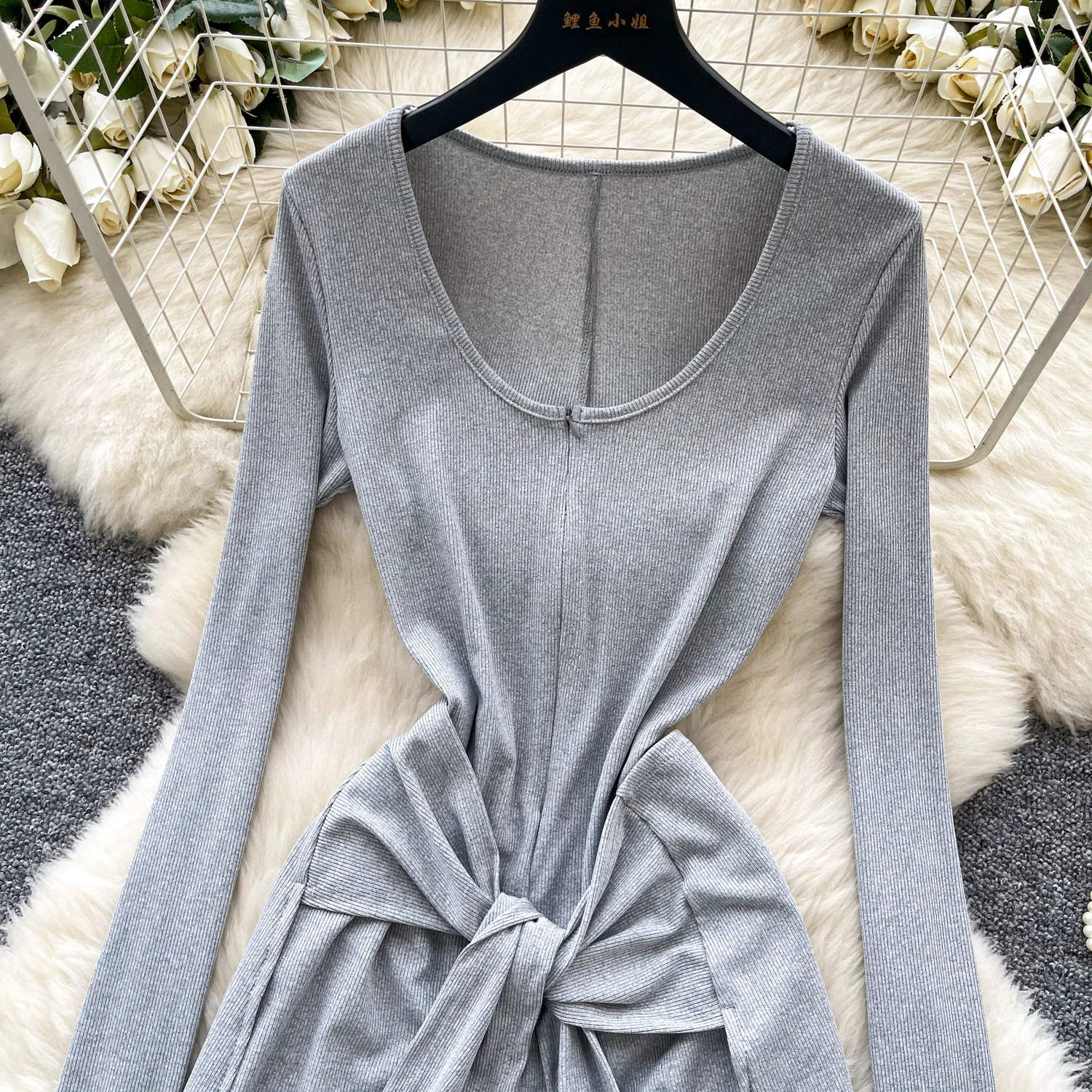 Женский летний осенний серый бандажный комбинезон, женский дизайн, модный тонкий комбинезон, боди, модная элегантная уличная одежда