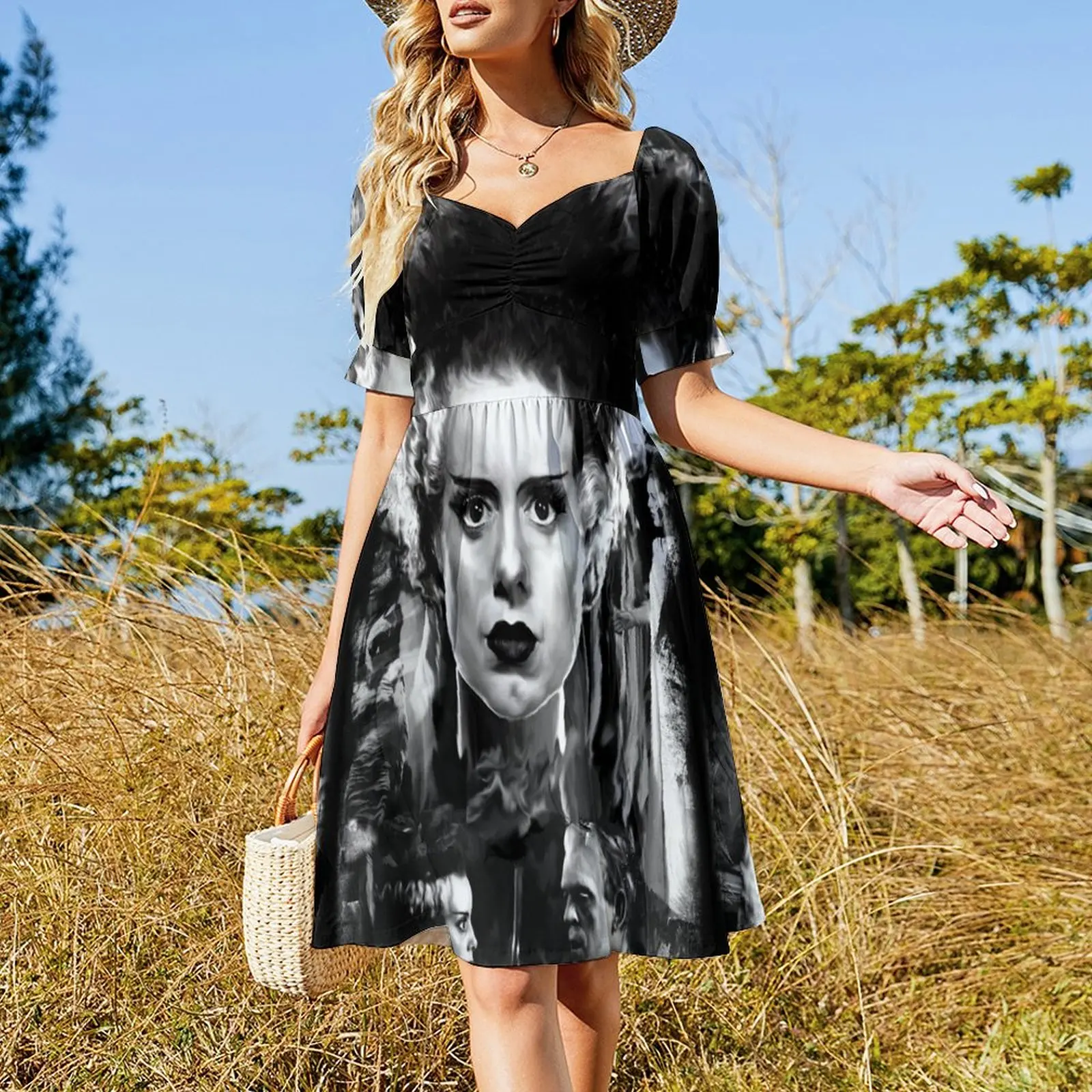 The Bride of Frankenstein Elsa Manchester Short-Sleeved Dress Women's skirt long sleeve dresses summer dresses womens 2025