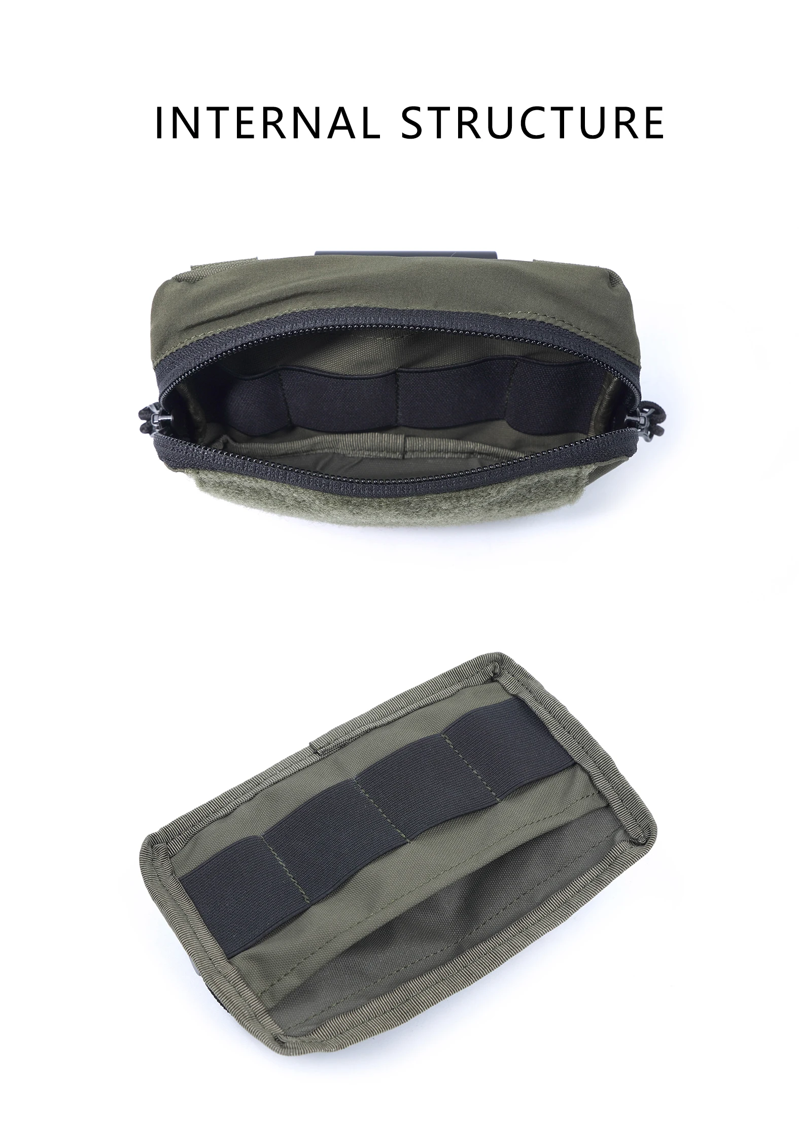Bolsa Admin Panel MOLLE Táctica Negro Airsoft EDC Camping - imagen 3