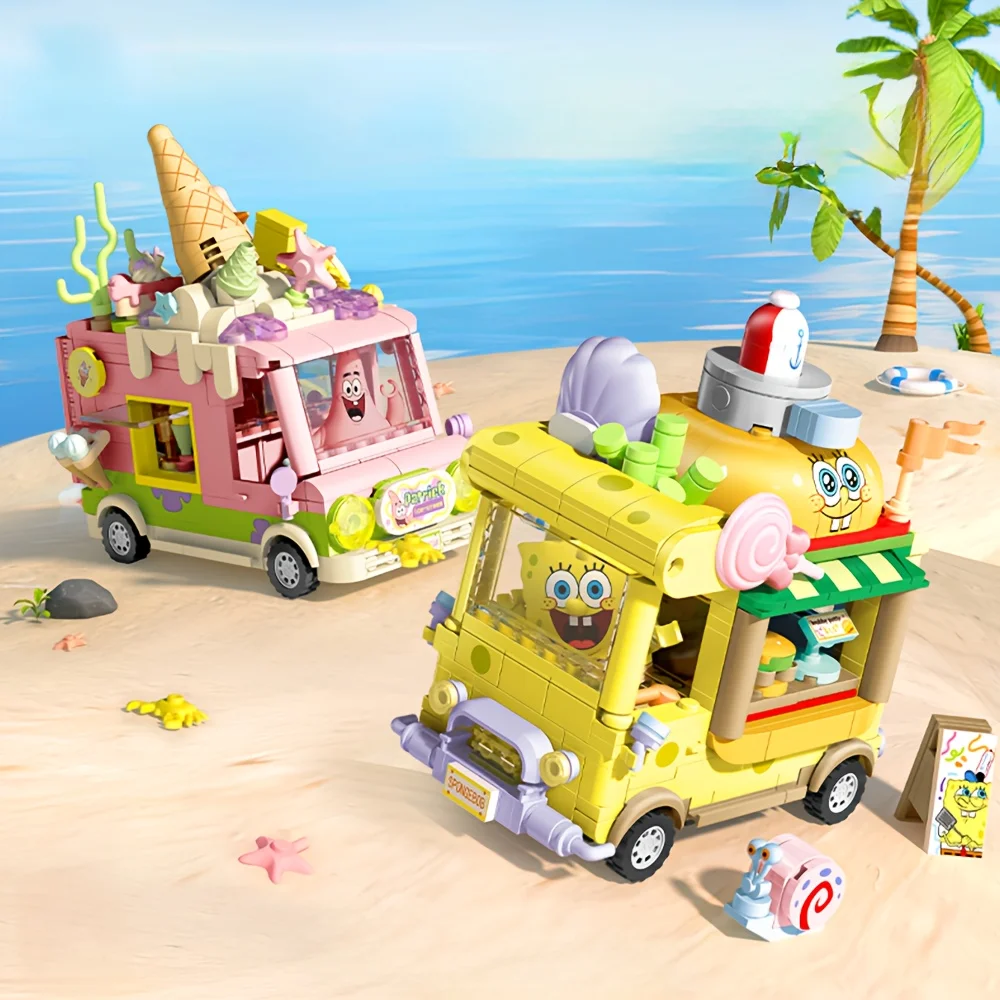 Série de blocos de construção Pineapple Beach Street View, presente de aniversário para adultos, presente para fãs, modelo de bloco de construção divertido