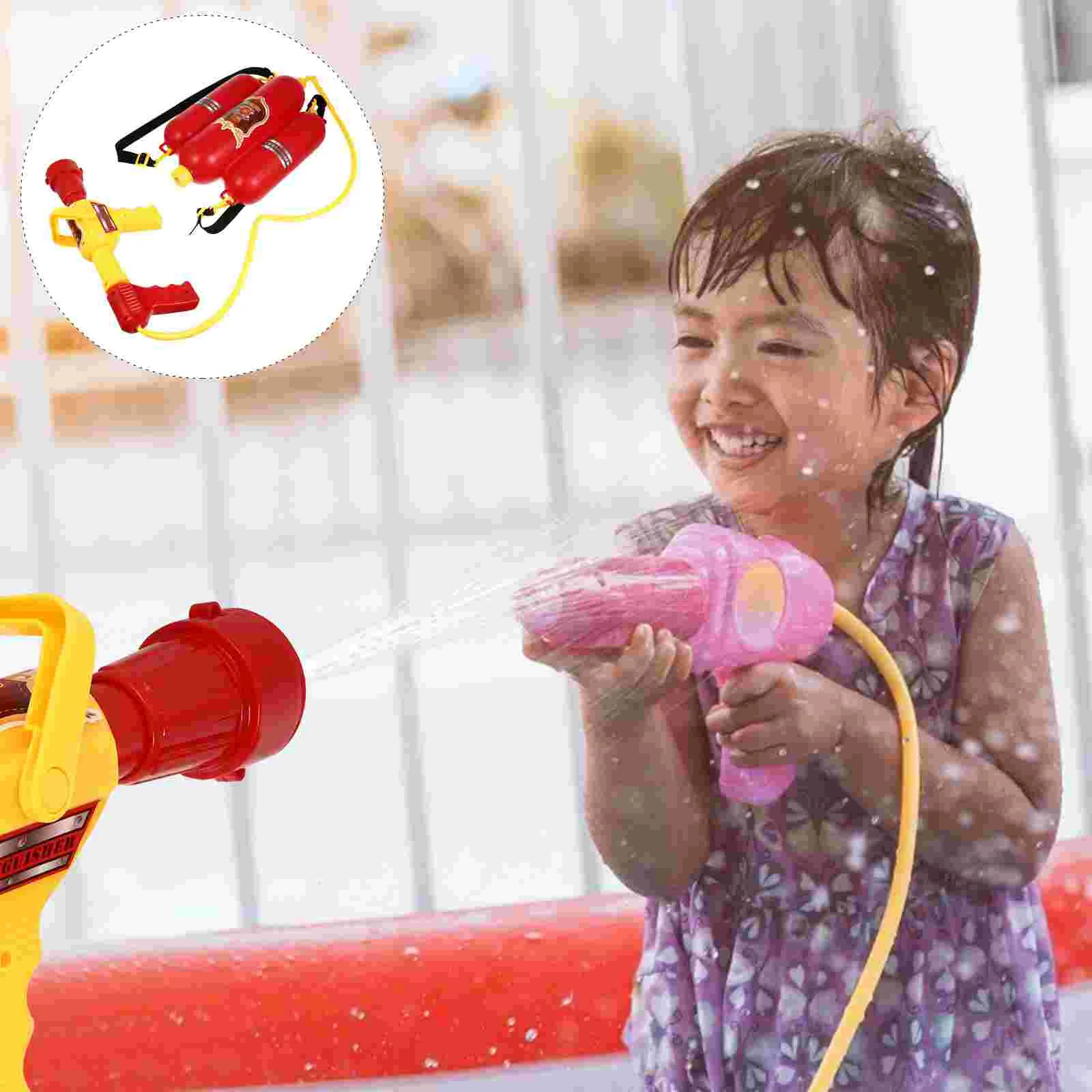 Toddler Outdoor Toys Fire Backpack Water Fighting Air Red Kids Play Child