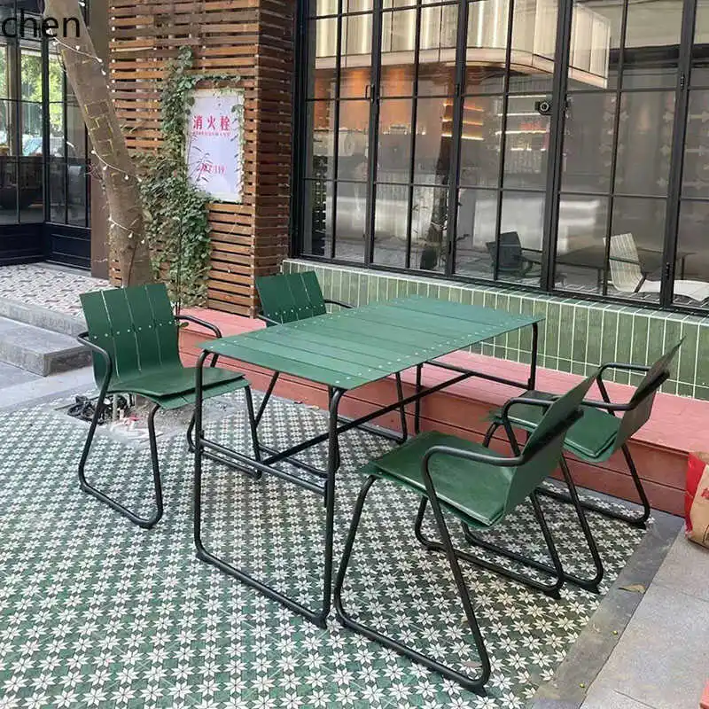 outdoor courtyard open-air leisure waterproof garden cafe villa bed and breakfast tables and chairs