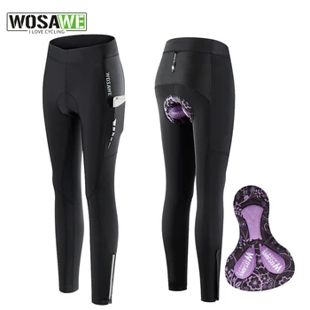 Women cycling pants shockproof mountain bike riding pants anti-sweat 3D Anti slip padded gel racing MTB bicycle pants