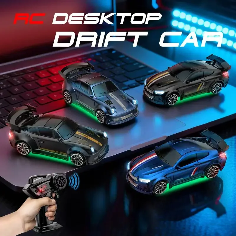 

1:64 RC Mini Alloy High Speed Car Off-Road Vehicle with 2.4G Remote Control,Dual Speed Transmission, LED Lights,Racing Truck Toy