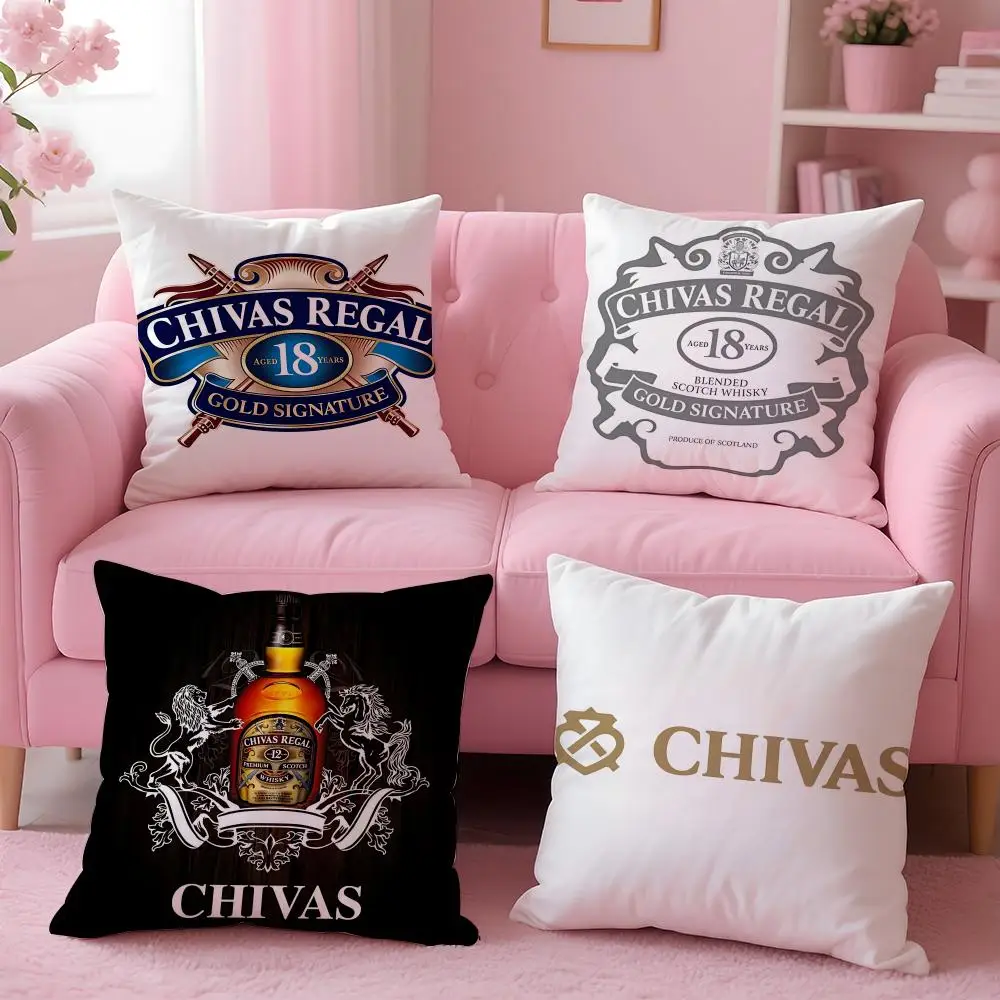 alcohol Chivas Regal Cushion Cover Cushion Cover Set 4Pcs 50x50 45x45 40x40 Pillowcase Decorative Sofa Home Decor
