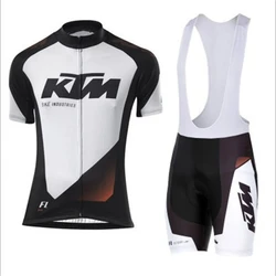 Ktm Pro Team 2025 Summer Cycling Jersey Suit Men's Breathable Mountain Bicycle Clothing Set Bike Mountain Maillot Ropa Ciclismo