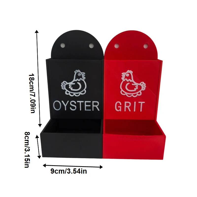 Chicken Feeders Hanging, Gravity Poultry Trough for Grit and Oyster Shells